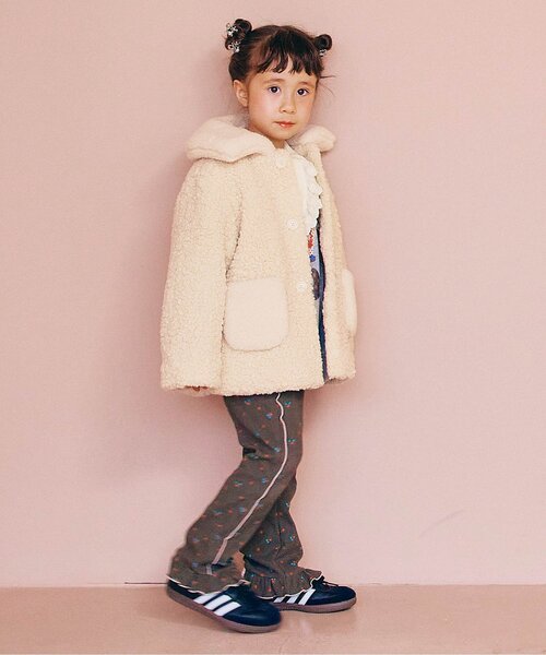 p.premier(ピードットプルミエ)の「【ジュニア対応】テディーボアジャケット(ブルゾン・キッズ・ダークブラウン/ブラウン/グレー/アイボリー・90/100/110/120/80/130/140)」の14枚目の写真