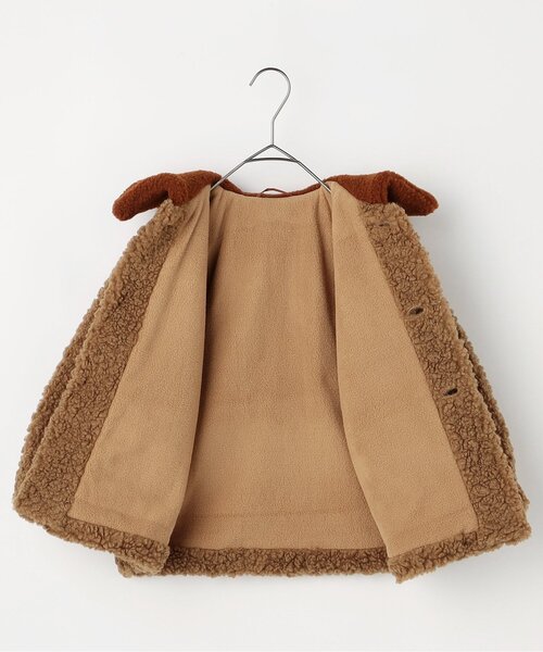 p.premier(ピードットプルミエ)の「【ジュニア対応】テディーボアジャケット(ブルゾン・キッズ・ダークブラウン/ブラウン/グレー/アイボリー・90/100/110/120/80/130/140)」の22枚目の写真