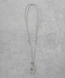SENTI（センティ）の「SENTI LEATHER BRAID CIRCLE NECKLACE レザー編み込みネックレス（ネックレス）」