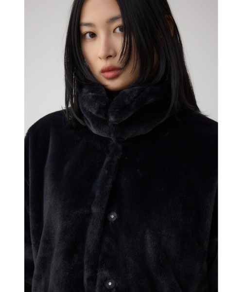 セール】スタンド2WAYファーショートコート（ブルゾン）｜AZUL BY