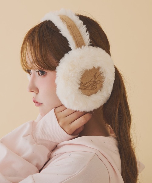 刺繍入りムートンイヤーマフ（イヤーマフ）｜one after another NICE