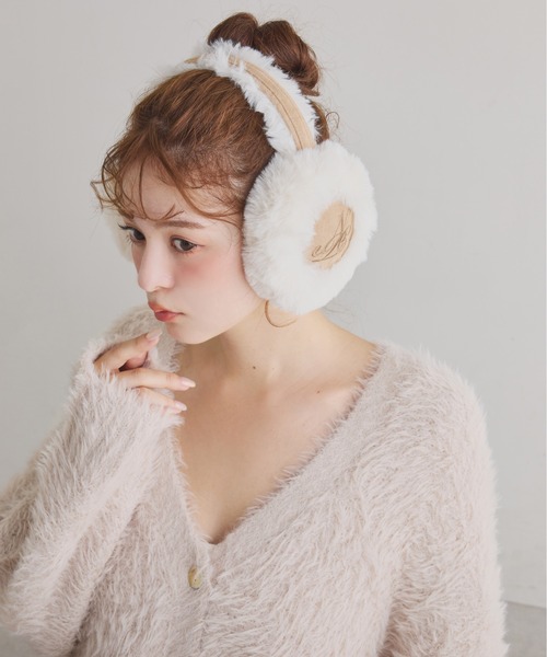 刺繍入りムートンイヤーマフ（イヤーマフ）｜one after another NICE