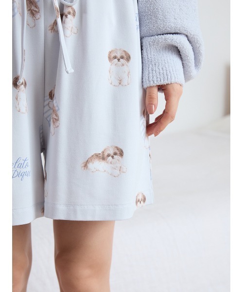 セール】シーズー柄ショートパンツ（ルームウェア/パジャマ）｜gelato