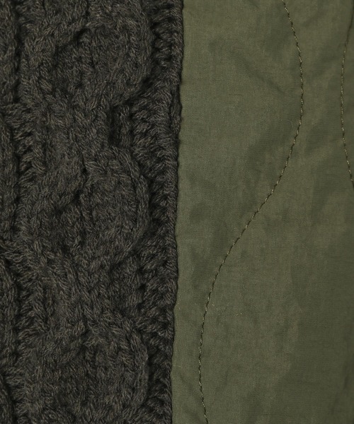 LEPSIM（レプシィム）の「3.5ゲージキルトコンビZIPカーディガン　590724（カーディガン/ボレロ・レディース・ホワイト系その他/グレー系その他/ブラック×グレー・FREE）」の12枚目の写真