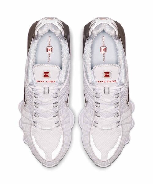 靴 Nike Shox TL AV3595-100 White Nike Shox TL White Metallic Silver Men's Shoes No Lid AV3595