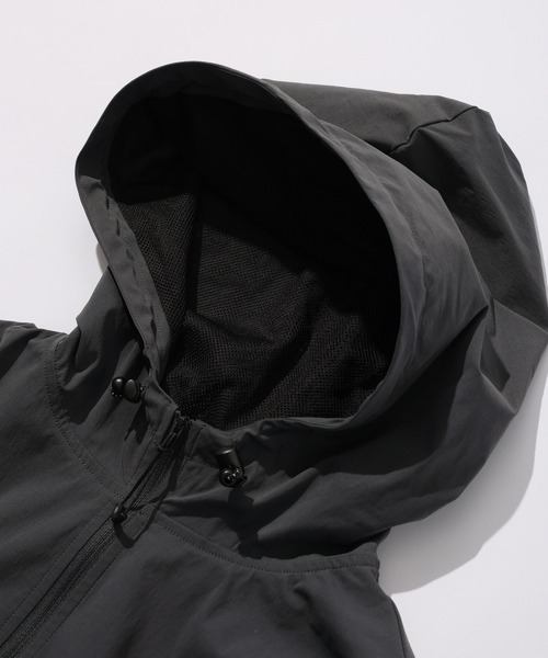 SIGNAL SPORTS（シグナルスポーツ）の「【SIGNAL SPORTS】nylon anorak hoodie/ナイロンアノラックパーカー（ナイロンジャケット・メンズ・ネイビー/ダークグレー・FREE）」の4枚目の写真