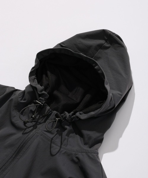 SIGNAL SPORTS（シグナルスポーツ）の「【SIGNAL SPORTS】nylon anorak hoodie/ナイロンアノラックパーカー（ナイロンジャケット・メンズ・ネイビー/ダークグレー・FREE）」の5枚目の写真
