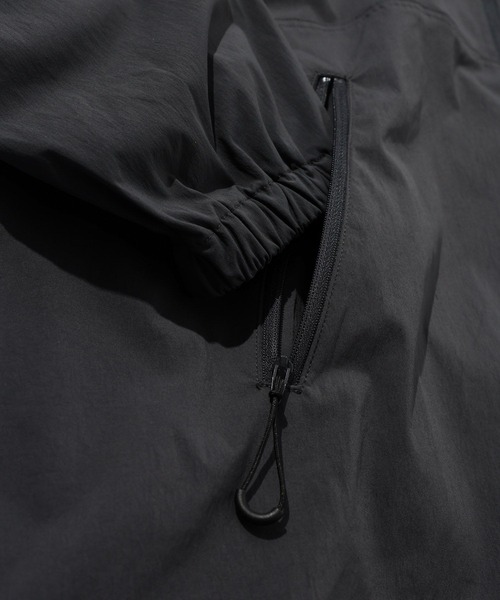 SIGNAL SPORTS（シグナルスポーツ）の「【SIGNAL SPORTS】nylon anorak hoodie/ナイロンアノラックパーカー（ナイロンジャケット・メンズ・ネイビー/ダークグレー・FREE）」の8枚目の写真