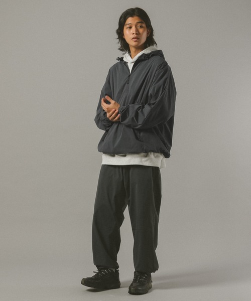 SIGNAL SPORTS（シグナルスポーツ）の「【SIGNAL SPORTS】nylon anorak hoodie/ナイロンアノラックパーカー（ナイロンジャケット・メンズ・ネイビー/ダークグレー・FREE）」の17枚目の写真