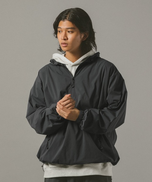 セール】【SIGNAL SPORTS】nylon anorak hoodie/ナイロンアノラック