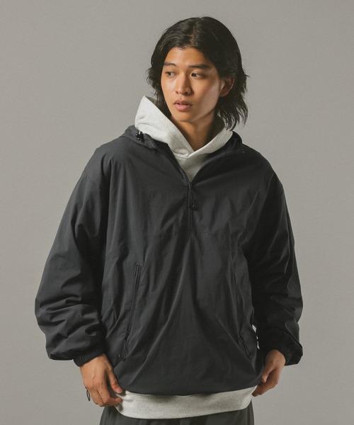 SIGNAL SPORTS（シグナルスポーツ）の「【SIGNAL SPORTS】nylon anorak hoodie/ナイロンアノラックパーカー（ナイロンジャケット・メンズ・ネイビー/ダークグレー・FREE）」の21枚目の写真