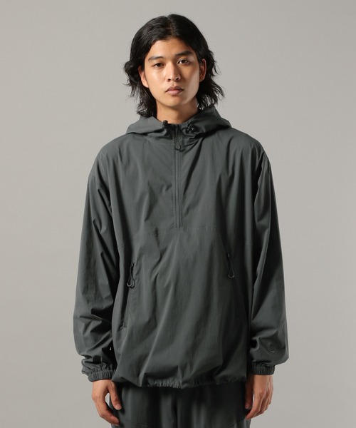セール】【SIGNAL SPORTS】nylon anorak hoodie/ナイロンアノラック
