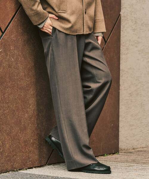 417 EDIFICE（フォーワンセブンエディフィス）の「”4WAYストレッチ” イージーパンツ（スラックス・メンズ・ブラック/カーキ/ブラウン・SMALL/LARGE/MEDIUM）」の2枚目の写真