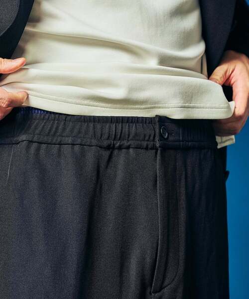 417 EDIFICE（フォーワンセブンエディフィス）の「”4WAYストレッチ” イージーパンツ（スラックス・メンズ・ブラック/カーキ/ブラウン・SMALL/LARGE/MEDIUM）」の14枚目の写真