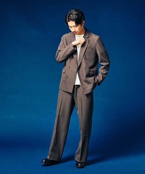 417 EDIFICE（フォーワンセブンエディフィス）の「”4WAYストレッチ” イージーパンツ（スラックス・メンズ・ブラック/カーキ/ブラウン・SMALL/LARGE/MEDIUM）」の19枚目の写真