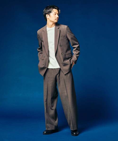 417 EDIFICE（フォーワンセブンエディフィス）の「”4WAYストレッチ” イージーパンツ（スラックス・メンズ・ブラック/カーキ/ブラウン・SMALL/LARGE/MEDIUM）」の20枚目の写真