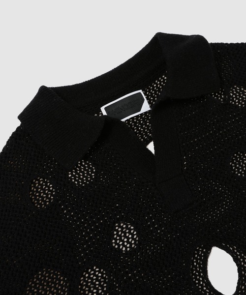 PHINGERIN（フィンガリン）の「HOLE KNIT SKIPPER（ニット/セーター・メンズ・ブラック/ブラウン/サックスブルー・L）」の13枚目の写真