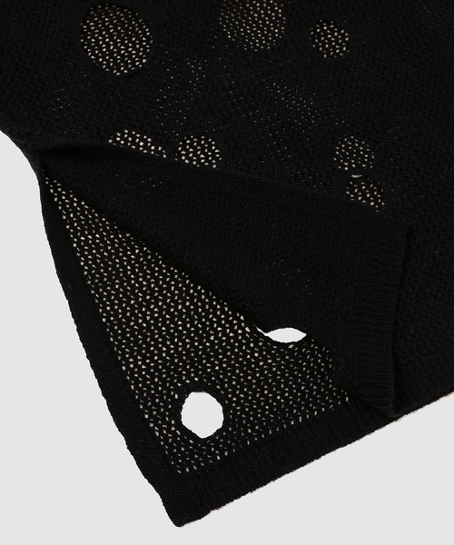 PHINGERIN（フィンガリン）の「HOLE KNIT SKIPPER（ニット/セーター・メンズ・ブラック/ブラウン/サックスブルー・L）」の15枚目の写真