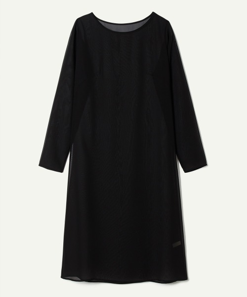 leinwande（ラインヴァンド）の「【leinwande】Sheer Basic Dress（ワンピース・レディース・ベージュ/ブラック・ONE SIZE）」の2枚目の写真