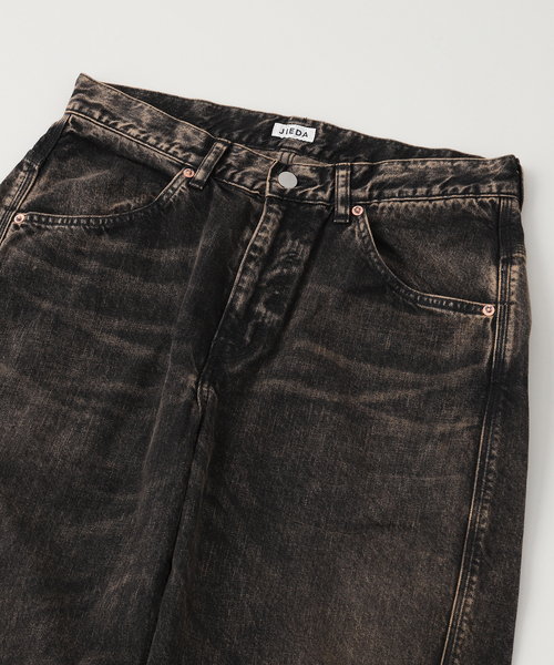 Jieda(ジエダ)の「JIEDA / ジエダ USED 3D WORK DENIM(デニムパンツ・メンズ・ブラック・1/2)」の3枚目の写真