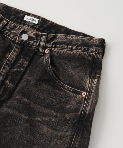 Jieda(ジエダ)の「JIEDA / ジエダ USED 3D WORK DENIM(デニムパンツ・メンズ・ブラック・1/2)」の4枚目の写真