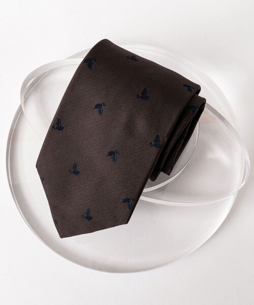 NOLLEY’S(ノーリーズ)の「西陣リーフフライドットネクタイ 25AWコレクション(ネクタイ・メンズ・ブルー系その他6/ブラウン系その他・FREE)」の2枚目の写真