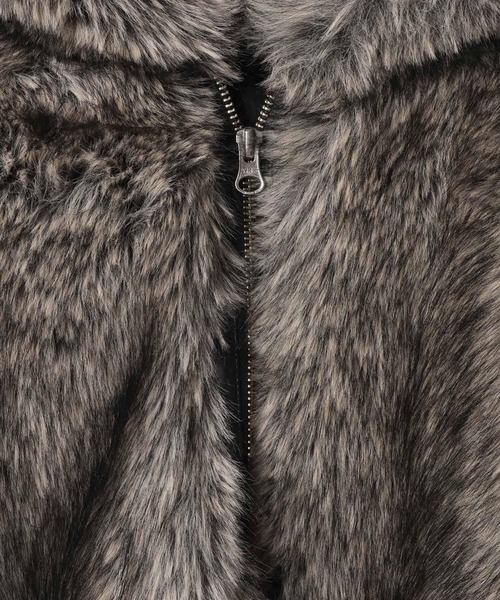 PBLIM（ページボーイリム）の「《UNISEX》ファーフードブルゾン（ブルゾン・レディース・ブラウン/グレー・FREE）」の11枚目の写真