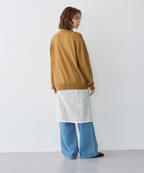 anyfee（エニフィー）の「【anyfee/大きいサイズ】総レースラップスカート（スカート・レディース・アイボリー/ブラック・LL～3L/4L～5L）」の14枚目の写真