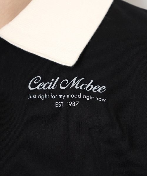 CECIL McBEE（セシルマクビー）の「SWEAT　POLO（スウェット・レディース・ブラック・2(M)/1(S)）」の12枚目の写真