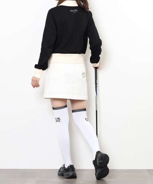 CECIL McBEE（セシルマクビー）の「SWEAT　POLO（スウェット・レディース・ブラック・2(M)/1(S)）」の6枚目の写真
