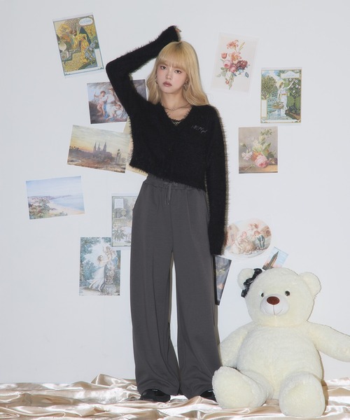 セール】ワンショルダーラインストーン入りセットアップ【スウェット