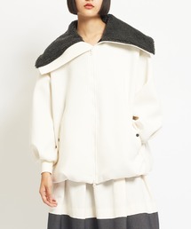 gomme（ゴム）の「ダンボールニット　ビッグカラージャケット（その他アウター）」