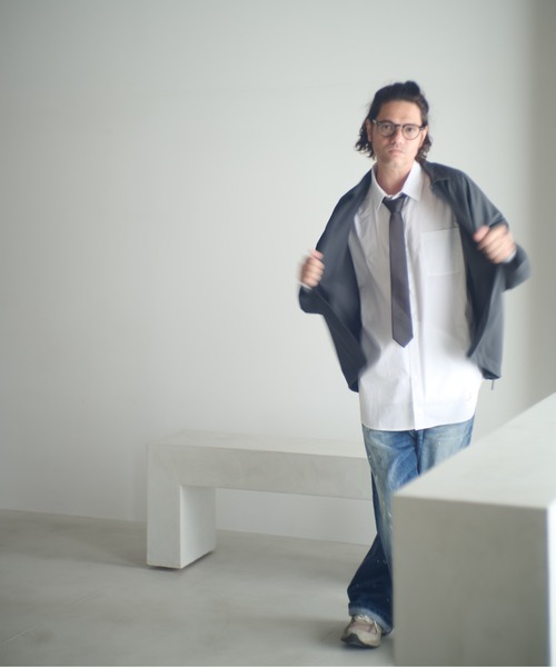 ADAM PATEK(アダムパテック)の「ADAMPATEK/washed riot nep selvedge denim/ヴィンテージ加工ワイドデニムパンツ(デニムパンツ・メンズ・ブルー・1/2/3)」の12枚目の写真