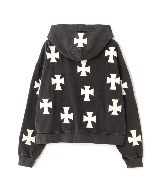 UNKNOWNLONDON/アンノウンロンドン/LHP別注 Leather Cross Zip Hoodie