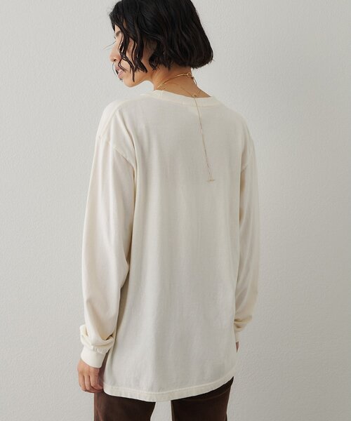 Whim Gazette(ウィムガゼット)の「MONTANAロングTシャツ(Tシャツ/カットソー・レディース・グレー/アイボリー・FREE)」の13枚目の写真