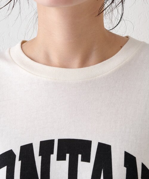 Whim Gazette(ウィムガゼット)の「MONTANAロングTシャツ(Tシャツ/カットソー・レディース・グレー/アイボリー・FREE)」の12枚目の写真