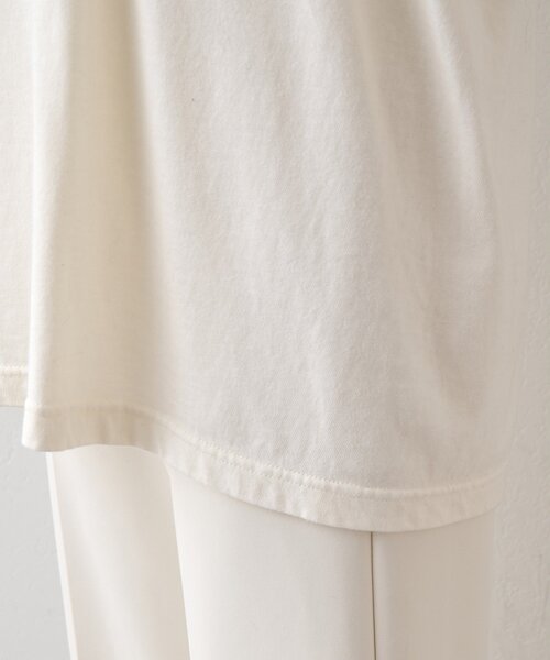 Whim Gazette(ウィムガゼット)の「MONTANAロングTシャツ(Tシャツ/カットソー・レディース・グレー/アイボリー・FREE)」の4枚目の写真