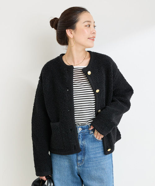 セール】パイルショートカーディガン（カーディガン/ボレロ）｜B.C
