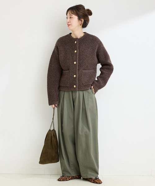 セール】パイルショートカーディガン（カーディガン/ボレロ）｜B.C