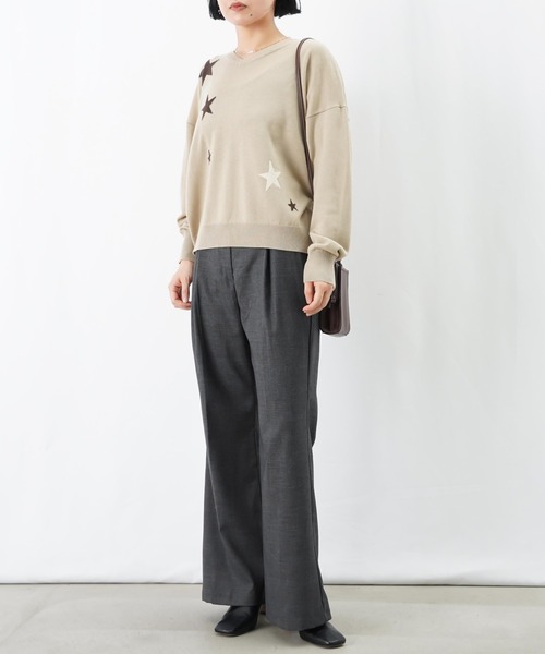 LUCA/LADY LUCK LUCA(ルカ/レディラックルカ)の「LC/LLL チェックベルボトムパンツ(その他パンツ・レディース・グレー/チャコールグレー・36/38)」の10枚目の写真