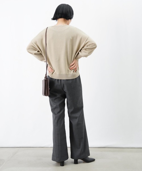 LUCA/LADY LUCK LUCA(ルカ/レディラックルカ)の「LC/LLL チェックベルボトムパンツ(その他パンツ・レディース・グレー/チャコールグレー・36/38)」の20枚目の写真