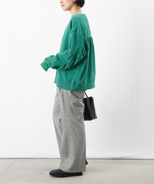 LUCA/LADY LUCK LUCA(ルカ/レディラックルカ)の「LC/LLL チェックベルボトムパンツ(その他パンツ・レディース・グレー/チャコールグレー・36/38)」の8枚目の写真