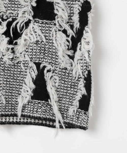 LEPSIM（レプシィム）の「フリンジベスト＊スカート《2点セット》 595306（ワンピース・レディース・ブラック/ホワイト・FREE）」の7枚目の写真