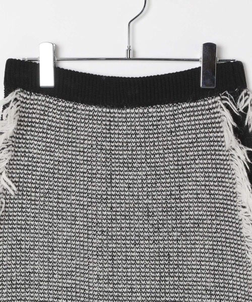 LEPSIM（レプシィム）の「フリンジベスト＊スカート《2点セット》 595306（ワンピース・レディース・ブラック/ホワイト・FREE）」の11枚目の写真