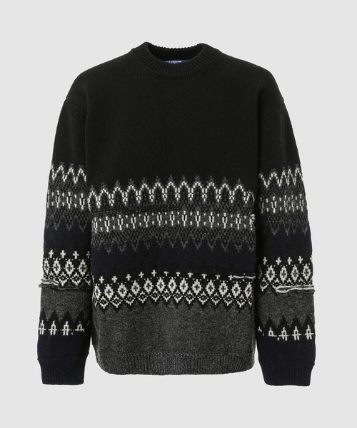 【2023ss】junya watanabe man 花 刺繍 ニット セーター 2023ss】junya watanabe man 花 刺繍 ニット セーター 2023ss