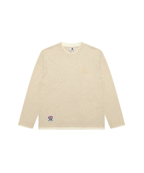 AAPE BY A BATHING APE(エーエイプバイアベイシングエイプ)の「AAPE BASIC LONG SLEEVE TEE(Tシャツ/カットソー・メンズ・ベージュ系その他5・LARGE/MEDIUM/XX-LARGE/SMALL/X-LARGE)」の1枚目の写真