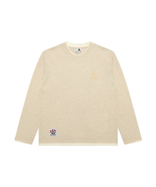 AAPE BY A BATHING APE(エーエイプバイアベイシングエイプ)の「AAPE BASIC LONG SLEEVE TEE(Tシャツ/カットソー・メンズ・ベージュ系その他5・LARGE/MEDIUM/XX-LARGE/SMALL/X-LARGE)」の2枚目の写真