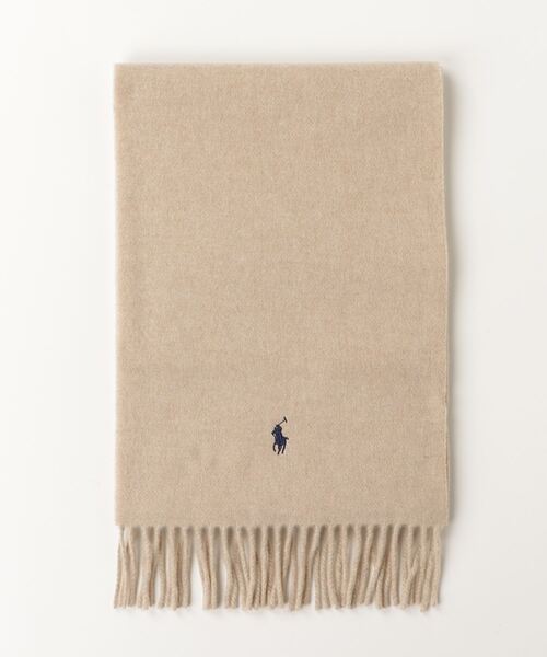 フリンジトリム ウール マフラー（マフラー）｜POLO RALPH LAUREN