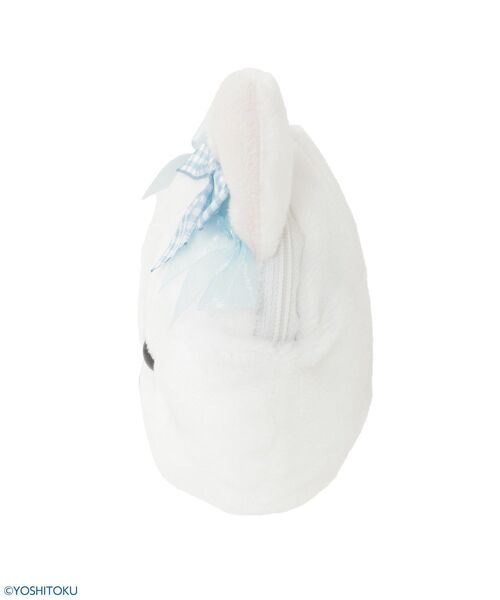 Maison de FLEUR(メゾンドフルール)の「クリーミーねこフェイスポーチ(ポーチ・レディース・ホワイト・FREE)」の6枚目の写真