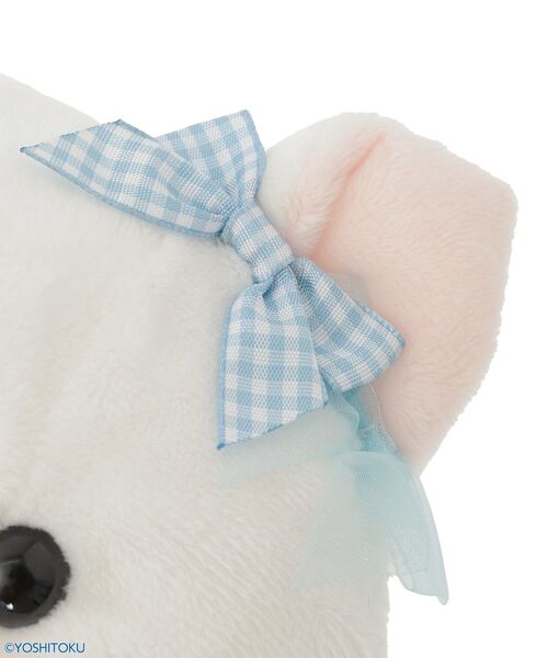 Maison de FLEUR(メゾンドフルール)の「クリーミーねこフェイスポーチ(ポーチ・レディース・ホワイト・FREE)」の7枚目の写真